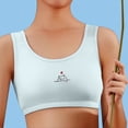 thumbnail image 5 of LRen Kids Bras for Girls 12-14 Lightweight Soft Comfy Sport Bras Girl Wireless Bralette Solid Color with Adjustable Straps Pads Cami Style Girls Underwear, 5 of 6