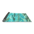 thumbnail image 2 of Ahgly Company Indoor Square Abstract Light Blue Modern Area Rugs, 5' Square, 2 of 4