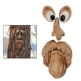 thumbnail image 3 of 2x Comedero para Pájaros con Cara de árbol, Comedero para Pájaros Salvajes Pintado a Mano para Exteriores, Caprichoso Macarena comedero para pájaros de árbol, 3 of 8