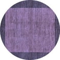 thumbnail image 1 of Ahgly Company Indoor Round Abstract Blue Modern Area Rugs, 7' Round, 1 of 4