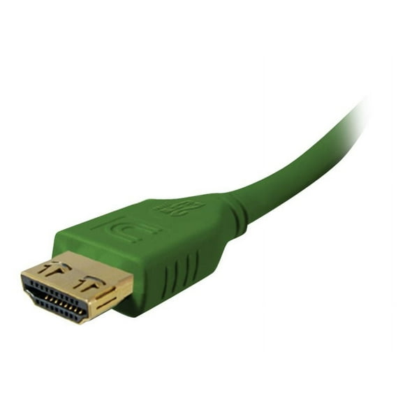 Comprehensive Microflex Pro AV/IT - HDMI cable with Ethernet - HDMI male to HDMI male - 12 ft - triple shielded - dark green - 4K support