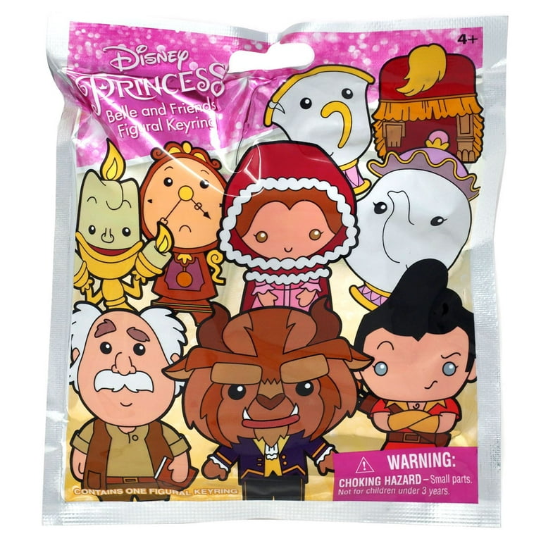 Disney Beauty and the Beast 3D PVC Foam Collectible Keychain Toy
