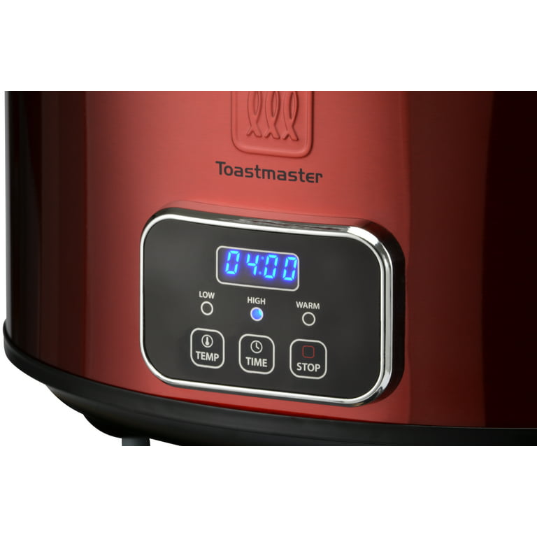 Kalorik SC-41175-R Red 8 Qt Digital Slow Cooker with Locking Lid