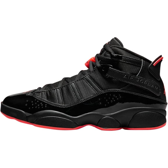 Men's Jordan 6 Rings Black/Infrared 23-Black (322992 066) - 8.5