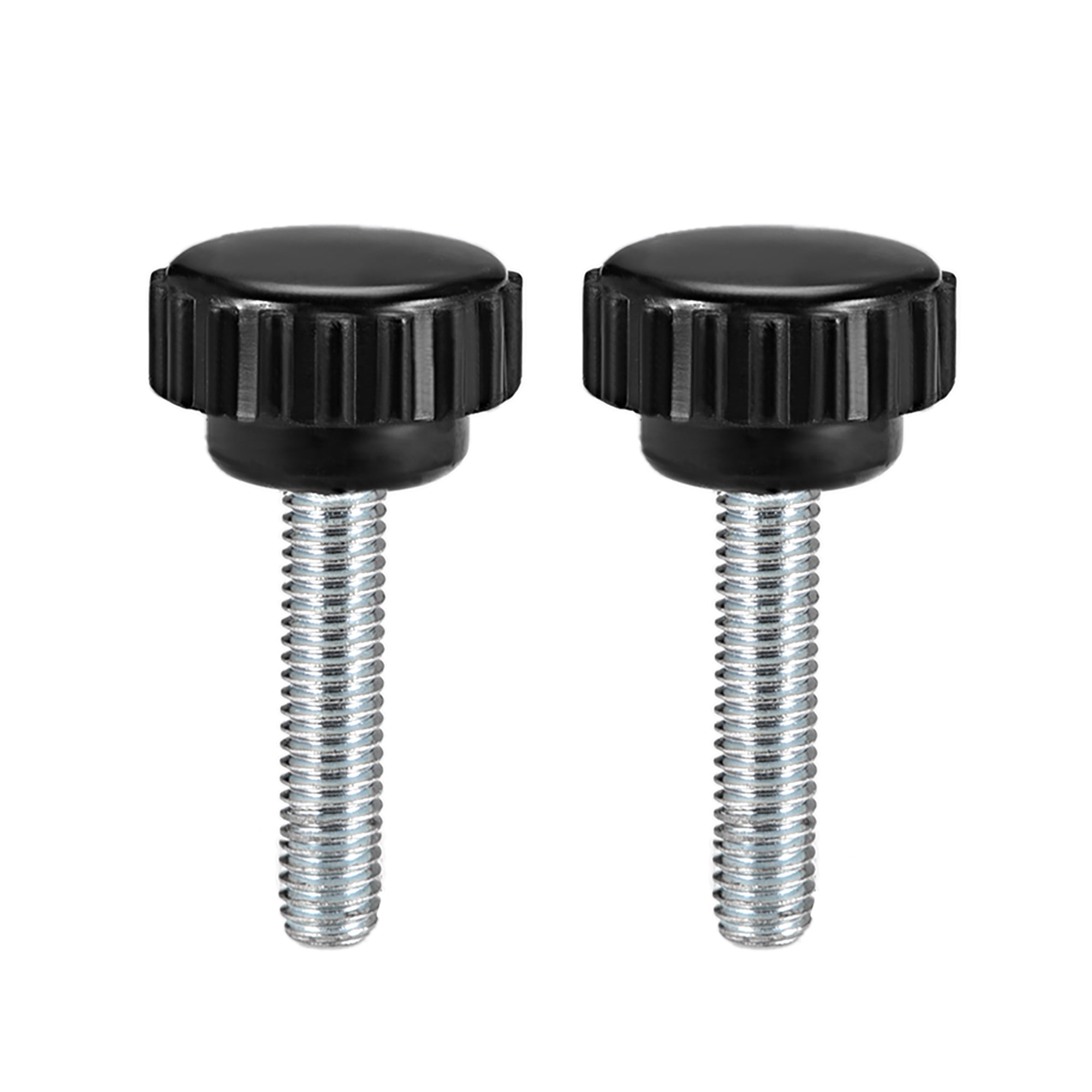 M6 x 30mm Male Thread Knurled Clamping Knobs Grip Thumb Screw on Type