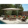 thumbnail image 2 of SimplyShade Outdoor Offset Square Patio Umbrella - Taupe - 10', 2 of 8