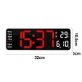 thumbnail image 2 of Reloj digital con fecha y temperatura semanal, pantalla grande con hora., 2 of 5