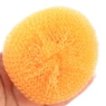 thumbnail image 2 of Home Plastic Round Plate Cleaning Scrubber Mesh Scourer Tool Orange 5pcs, 2 of 2