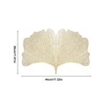 thumbnail image 3 of Miyuadkai Silver Ginkgo Leaf Placemat: Non-Slip Kitchen Mat with Bowl Holder for Dining Table Decor – Elegant and Functional, 1 Placemat Included, 3 of 9