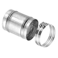 thumbnail image 1 of Conector de Conducto Uxcell de 3.1", 1 Juego de Acoplamiento de Conducto de Hierro Galvanizado, Conector de Extensión de Manguera con Abrazaderas para Sistemas de Ventilación, 1 of 6