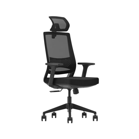 Silla Ejecutiva Ergonómica Ferrini Oficina Mesh Negra