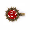 thumbnail image 1 of mas Elk Red Festival Hairpin Sun Headwear Retro Metal Clips Pin, 1 of 3