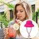 thumbnail image 1 of Divertidos Cubrepajitas con Sombreros para Vasos de 30 a 40 Oz (10 Mm), Bonitos Accesorios para Bebidas Como Regalo de San Valentín para Niños y Niñas., 1 of 4