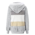 thumbnail image 5 of Niaviben Fleece Sweatshirts for Women Comfrt Hoodie Long Hoodie Zip Up Jackets for Women Lightweight Hoodie Sports Jackets for Women Womens Lightweight Jacket Gray M, 5 of 8