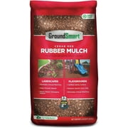 GroundSmart Rubber Mulch - Cedar Red 1.25 cu ft. 12 Year Color Lock