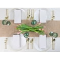 thumbnail image 3 of [Clear Hammered With Gold Rim 8 Pack] 13'' Charger Plates Clear Hammered With Gold Rim Plastic Heavy Duty Disposable Din, 3 of 7