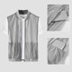 thumbnail image 1 of pstuiky Camisetas sin mangas para hombre, Chaleco de verano transpirable con malla y protección solar para hombre, con bolsillo interior para pesca al aire libre Camisas de hombre m, 1 of 9