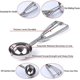 thumbnail image 2 of Juego de cucharas para galletas, 3 cucharas para helado con gatillo, acero inoxidable 18/8 para hornear, incluye tamaño grande, mediano y pequeño, perfecto para galletas y helados, 2 of 5