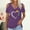 Purple, variant on XWSHYW Womens Clothes Women's Summer Tops, V Neck Tops Off Shoulder Short Sleeve Loose Shirts S-2XL
