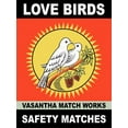 thumbnail image 2 of Rogan, Mark 12x14 Gold Ornate Wood Framed with Double Matting Museum Art Print Titled - Love Birds, 2 of 4