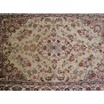 thumbnail image 4 of AHMEDANI Wow Exclusive Exotic Cream Rectangle Area Rug Hand Knotted Wool Silk Carpet (6 X 4)', 4 of 9