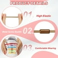 thumbnail image 3 of Uxcell No Tie Shoelaces Tieless Elastic Shoe Laces Replacement with 2 Metal Locks Buckles Fit for Sneakers Canvas Shoes Brown, 3 of 7