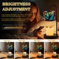 thumbnail image 3 of Candle Warmer Lamp with Timer Dimmer Vibrant Stained Glass Window Butterflies Flowers Candle Lamp Warmer for Jar Candle with 4 Bulbs Gifts for Women House Warming Gifts, 3 of 8