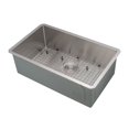 thumbnail image 3 of Ancona 30 in. Prestige Series Stainless Steel 18 Gauge Undermount Single Bowl Kitchen Sink, 3 of 7