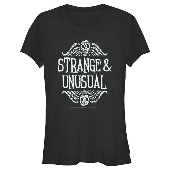 Junior's Beetlejuice Strange and Unusual Quote Graphic T-Shirt