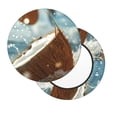 thumbnail image 2 of Balery Fresh Coconut Splash Fundas de asiento para taburete de bar redondo de tela de terciopelo ajustables que protegen de arañazos y manchas para sillas de 14 a 17 pulgadas.-13 inch, 2 of 7