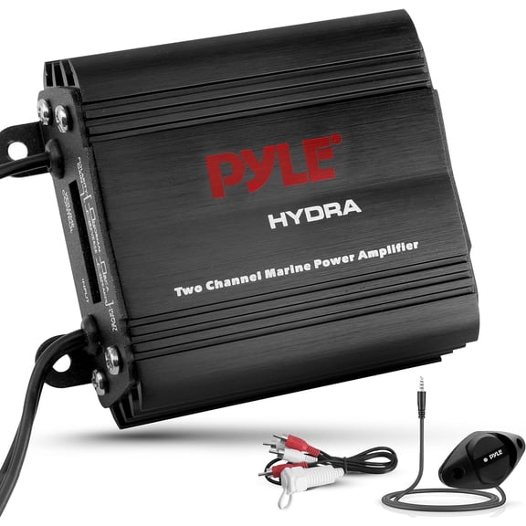 Pyle PLMRMP1B - 2 Channel 400 Watt Waterproof Micro Marine Amplifier