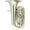2341WS Silver With Case, variant on King 2341W Series 4-Valve 4/4 BBb Tuba 2341W Lacquer With Case