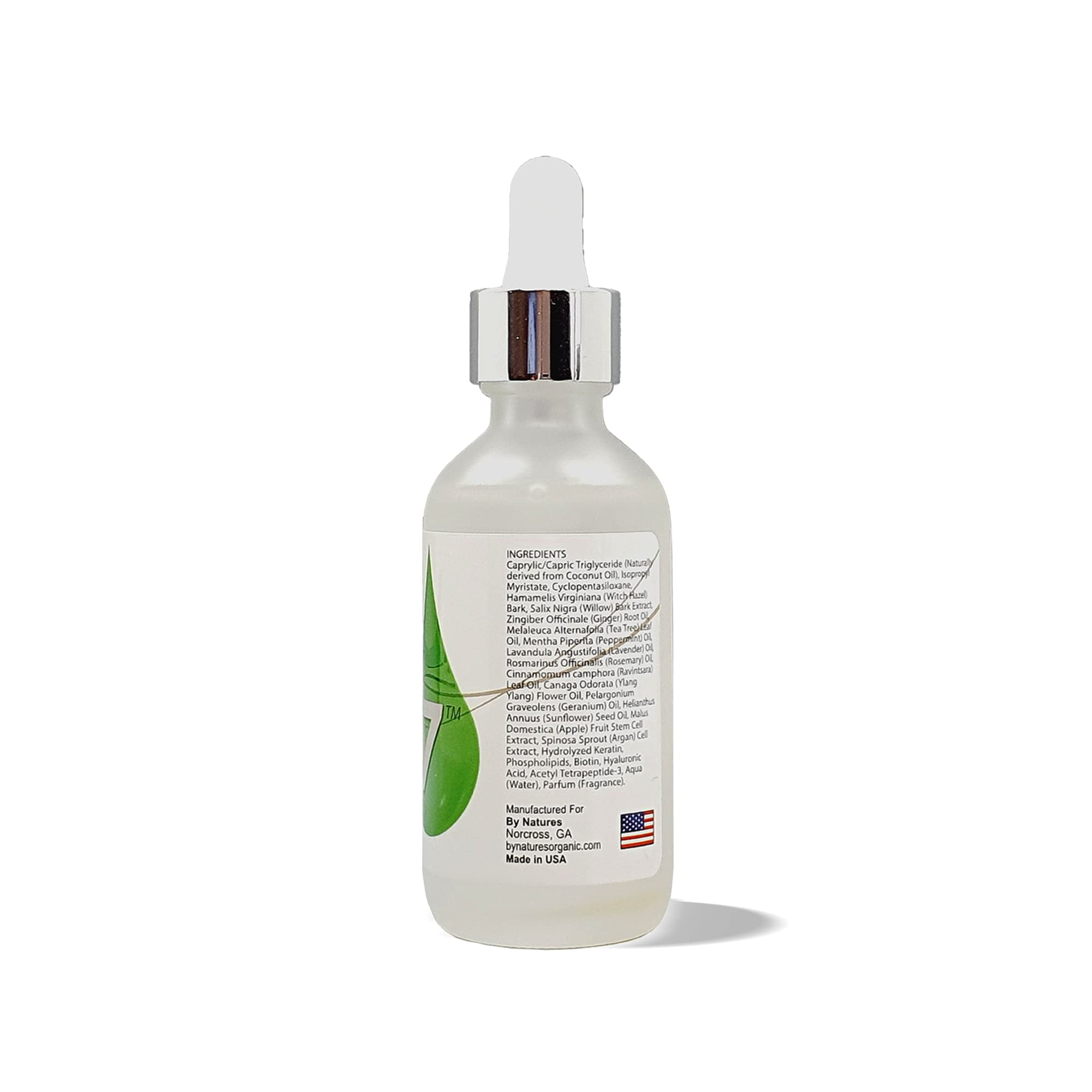 BIO7 BIOTIN GROWTH DROP INFUSED BIOMIMETIC SIGNAL PEPTIDE – 2 Fl Oz  (2 Pack) – Improve the Appearance of Hair Loss By Looking Visibly Longer, Thicker, Boost Follicle Growth – By Natures