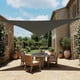thumbnail image 1 of QinaQin Vela sombra triangular de 16 x 16 x 16 pies, toldo exterior con borde curvo, bloqueo UV de 95%, tela HDPE de 185 GSM e instalación sencilla para patio, jardín o terraza, 1 of 9