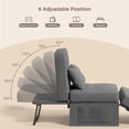 thumbnail image 5 of 4 in 1 Sofa Bed, Sleeper Chair Bed Convertible Chair with Adjustable Backrest, Dark Grey, 5 of 9