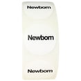 thumbnail image 3 of White with Black Newborn Baby Toddler Clothing Size Stickers, 3/4 Inch Round, 500 Labels on a Roll, 3 of 3