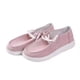 thumbnail image 1 of Zapatos de otoño para mujer, zapatos de lona con lazo, tacón plano, parte superior baja, informales, de color sólido Wmkox8yii FOPL1505, 1 of 3