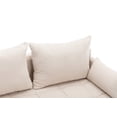 thumbnail image 5 of Guyou Modern Chenille Loveseat Sofa, 53" Sofa Couch 2 Seat Loveseat with Storage Space and Pillows, Button Tufted Small Sofa for Living Room Bedroom Lounge, Cream, 5 of 5