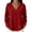 Red, variant on LEAVINGSUO Fall Tops for Women 2026 Casual Tops Loose Solid Long-Sleeve Button V-Neck Lace Blouse Sweater Blue S