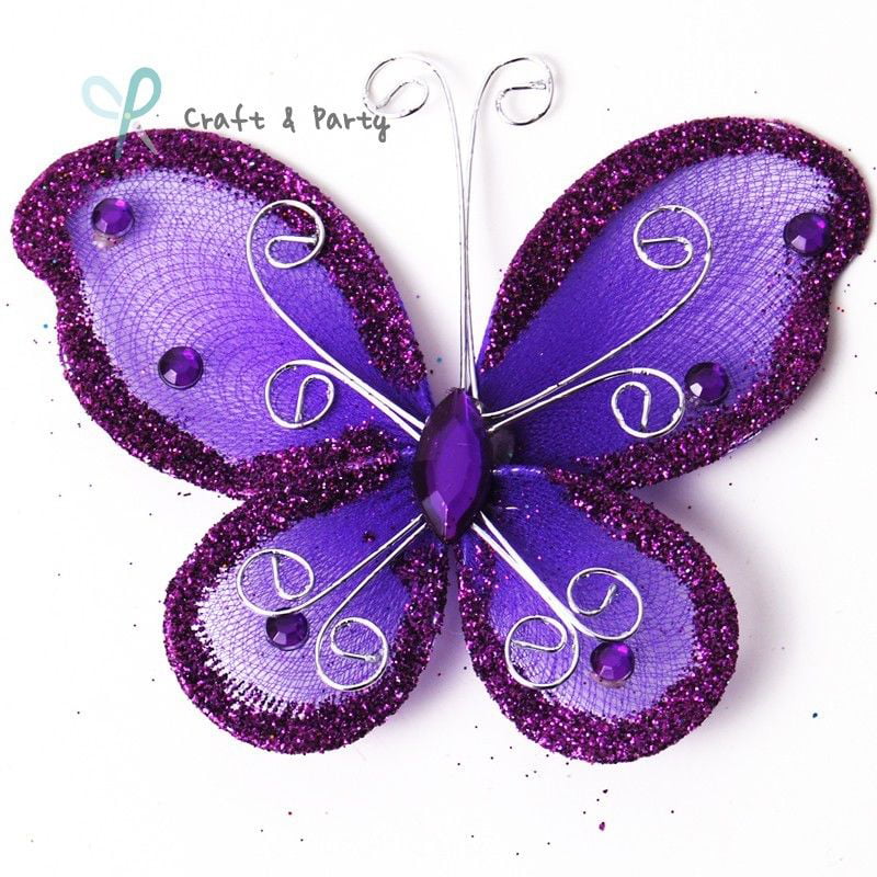 2" Organza Butterflies Wedding Butterfly /Party Decoration 14 Color for chosing 