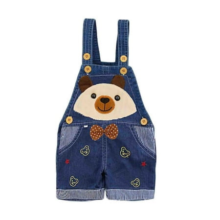 

Boys Toddler Kids Bodysuits Baby Boy S Denim Suspender Jeans Overalls Jean Overall Summer For Baby Girl Boy With Cute 3D For 12-18 Months