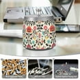 thumbnail image 6 of Yayeee Ashtray with Lid for Cigarette Smokeless Stainless Steel Home Ash Holder, Beige Red Floral, 6 of 7