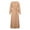 Beige, variant on Womens Abaya Evening Gown Muslim Maxi Dress Solid Loose Fit Long Cardigan Robe Open Front Maxi Length Round Neck Dress