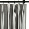 thumbnail image 3 of TWOPAGES 52"x63" Velvet Print Pinch Pleat Curtain Privacy Soft Drape for Children Room, 1 Panel, Natural, 3 of 7