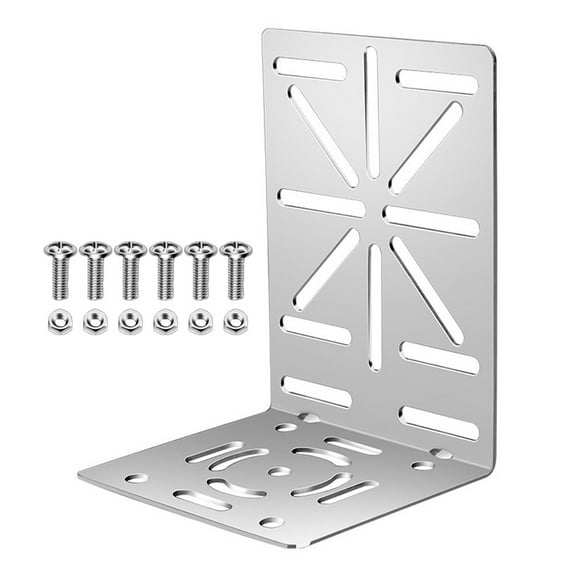 1pc L-Shape Wall Mount Bracket L Shape Adapter Auxiliary Bracket With Nuts Screws For Cctv Camera Support Bracket