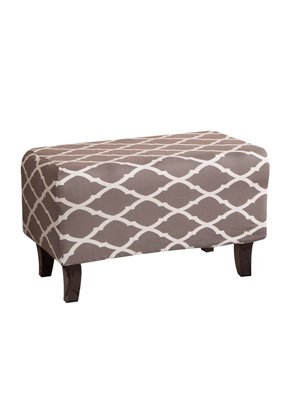 DYstyle Home Decor Printed Footstool Ottoman Cover (Ottoman Not Included)