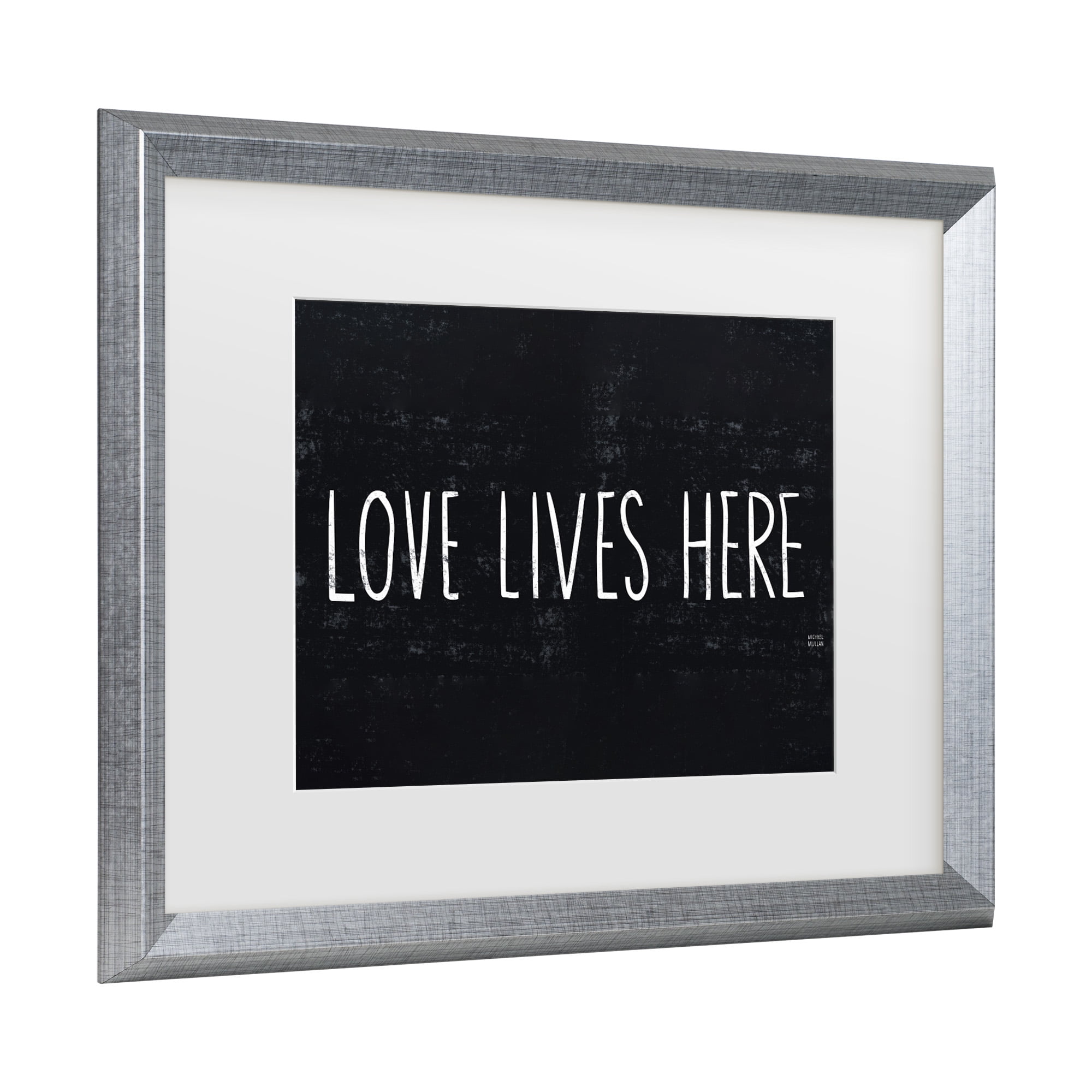 Trademark Fine Art 'Love Lives Here' Canvas Art by Michael Mullan