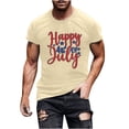 thumbnail image 2 of Tnhcen 4th of July Men's Premium Patriot Shirt USA Flag Graphic Summer Loose Fit Novelty T-Shirt Tops S-3XL, 2 of 5
