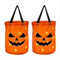 thumbnail image 1 of Bolsa de Dulces de Halloween con Estampado de Calabaza, Reutilizable, para Truco o Trato A, 1 of 5
