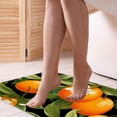 thumbnail image 4 of Tangerine Polyester Non-Slip Machine Washable Office Mat - Door Mat Chair Rugs Door Mats, 4 of 6